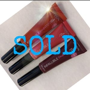 3x L'Oréal® Paris Infallible® PAINTS/LIPS